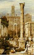Samuel Prout rome the forum oil painting on canvas